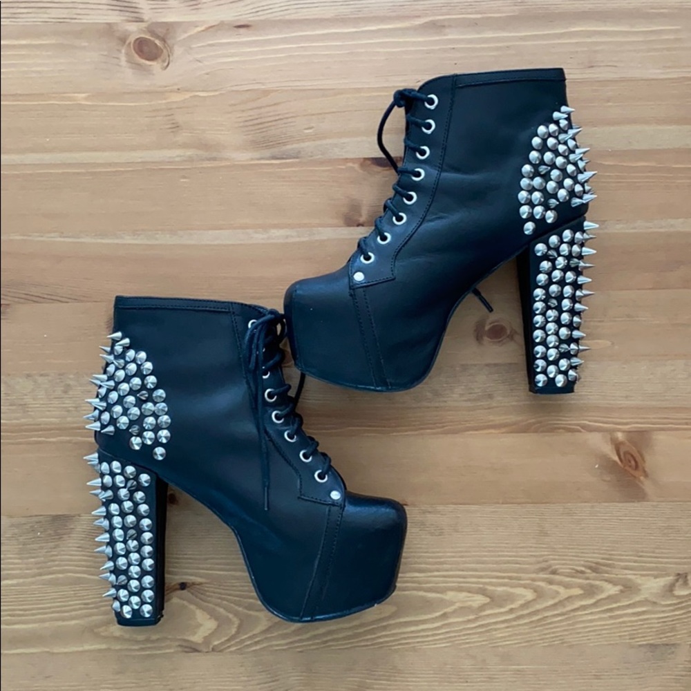 Jeffrey Campbell Spiked Lita Platform boots
